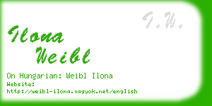 ilona weibl business card